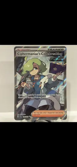 Pokemon Ciphermaniac's Codebreaking 198/162 Temporal Forces Full Art Holo Engli… - Image 1