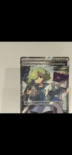 Pokemon Ciphermaniac's Codebreaking 198/162 Temporal Forces Full Art Holo Engli… - Image 2