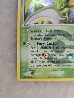 2004 Pokemon Scyther EX Fire Red & Leaf Green 29/112 Reverse Holo - Image 5