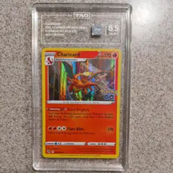 2022 POKEMON GO #010 CHARIZARD-HOLO TAG 8.5 - Image 1