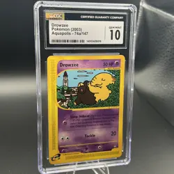Drowzee (74a) 074A/147 Aquapolis Vintage Pokemon TCG 💎 Mint 10!! - Image 1
