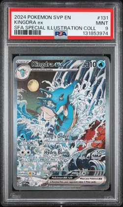 2024 POKEMON SVP EN-SV BLACK STAR PROMO #131 KINGDRA EX PSA 9 - Image 1