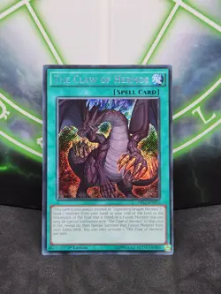 Yugioh The Claw of Hermos DRL2-EN013 Secret Rare 1st Edition NM - Image 1
