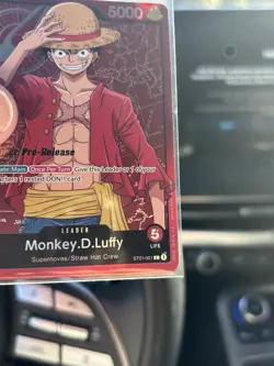 2022 ONE PIECE STRAW HAT CREW SUPER PRE-RELEASE ST01-001 MONKEY D. LUFFY - Image 3