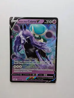 Shadow Rider Calyrex V - 074/198 - Pokemon Chilling Reign Ultra Rare Card NM - Image 1