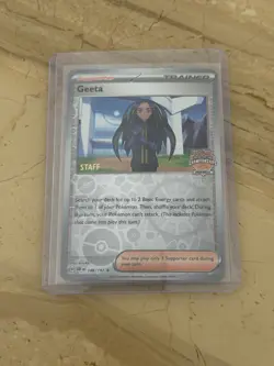 Pokemon TCG Geeta Holo Card 188/197 Obsidian Flames Staff Promo - Image 1