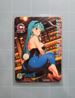 Bunny Bulma Briefs Dragonball Custom Glow In The Dark Waifu Card feet Fan Art - Image 1