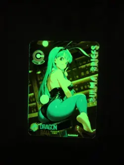 Bunny Bulma Briefs Dragonball Custom Glow In The Dark Waifu Card feet Fan Art - Image 2