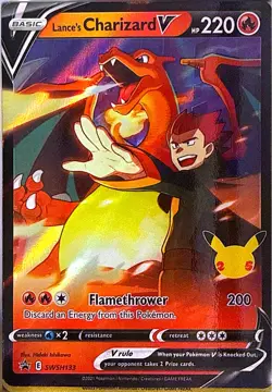 Lance's Charizard V - Foil Promo SWSH: Sword & Shield Promo Cards SWSH133 NM - Image 1