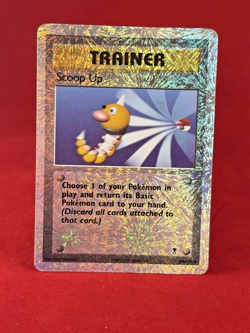 2002 Pokemon Legendary Collection SCOOP UP Trainer Reverse Holo 104/110 Card HP - Image 1