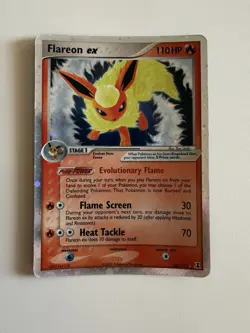 Flareon Ex Delta Species Ultra Rare Holofoil Eeveelutions Pokemon Trading Cards - Image 1