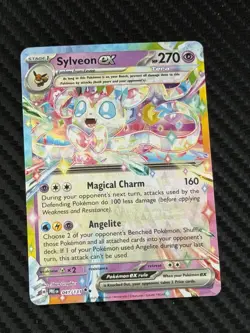 Sylveon ex 041/131 Prismatic Evolutions Ultra Rare Holo Pokemon Card NM - Image 1