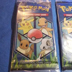 2 Sealed Kanto Pokemon Trading Card Game Packs - 3 Additional Cards PBMI17 NEW! - Image 3