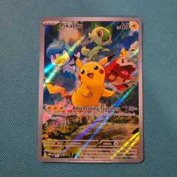 Pikachu SVP 027 BSP - Scarlet & Violet Promo Cards Holo Pokemon Card TCG NM! 🔥 - Image 1