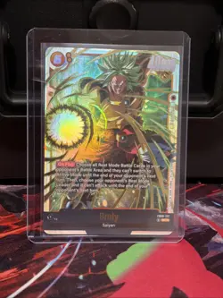 Dragon Ball Broly FB08-122 Secret Rare Saiyan's Pride English Card Fusion World - Image 1