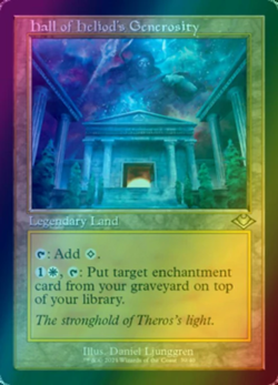 1x FOIL ETCHED Hall of Heliod's Generosity Retro Frame Modern Horizons 1 NM MTG - Image 1