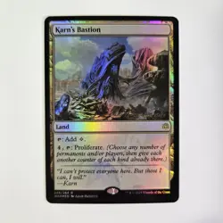 Karn's Bastion Prerelease Foil MTG War Of The Spark Proliferate April 27-28 - Image 1