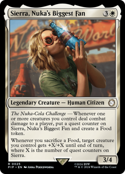 Sierra, Nuka's Biggest Fan [Fallout] Magic MTG - Image 1
