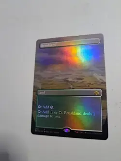 MTG: Brushland (Borderless) (Foil) (LP): The Brothers' War - Image 3