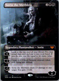 Sorin the Mirthless (Borderless) from Innistrad: Crimson Vow, #278 in LP conditi - Image 1
