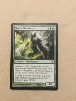MTG Magic the Gathering Wolfir Silverheart (553/977) LP - Image 1