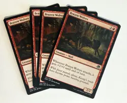Brazen Wolves (4) Eldritch Moon NM MTG Magic the Gathering - Image 1