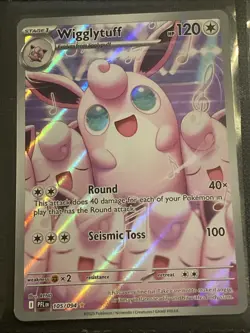 Pokemon Card TCG Wigglytuff 105/094 Me02: Phantasmal Flames Holo Rare Near Mint - Image 1