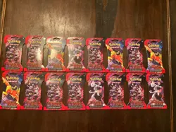 16x Pokemon Destined Rivals Sleeved Booster Packs Brand New Sealed - Image 1