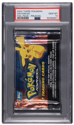 2003 Topps Pokemon Advanced Pikachu Foil Pack PSA 10 GEM MINT - Image 1