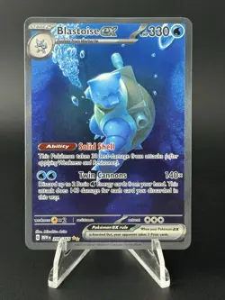 Pokemon TCG Scarlet & Violet 151 Blastoise EX Card 200/165 Sir NM Condition - Image 1