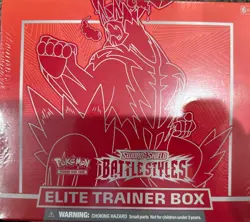 SEALED Sword and Shield Battle Styles Elite Trainer Box Card Game Pokemon TCG 820650808357 - Image 1