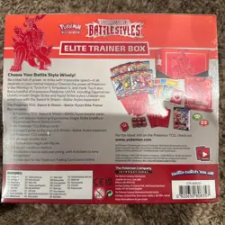 SEALED Sword and Shield Battle Styles Elite Trainer Box Card Game Pokemon TCG 820650808357 - Image 2