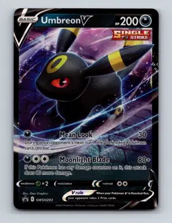 Umbreon V SWSH203 Pokemon Sword & Shield Black Star Promo Card NM+ - Image 1