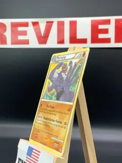 2010 Heavily Played Pokemon Machamp 26/102 HGSS Triumphant Regular Non Holo - HP - Image 4