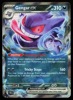 Gengar ex 104/162 Holo Temporal Forces Pokemon Card - Image 1