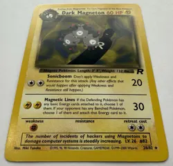 Dark Magneton 28/82 Rare Team Rocket 2000 Pokemon TCG LP - Image 3