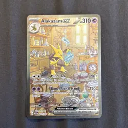 Alakazam ex 201/165 Sv: Pokemon Scarlet & Violet 151 Holo NM/LP SIR TCG - Image 1