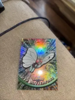 Pokemon 2000 Topps Chrome Butterfree #12 HP TV Series 1 Holo - Image 1