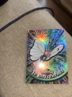 Pokemon 2000 Topps Chrome Butterfree #12 HP TV Series 1 Holo - Image 3