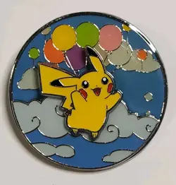 Pokemon Celebrations 25th Anniversary - Pikachu Flying & Surfing - Enamel Pin - Image 2