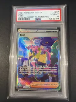 PSA 10 2024 POKEMON PAF EN-PALDEAN FATES #237 IONO SPECIAL ILLUSTRATION RARE - Image 1