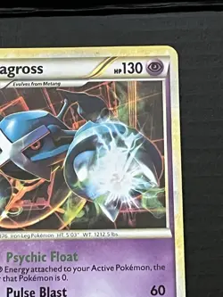 2010 Pokemon TCG Metagross HeartGold SoulSilver Unleashed Holo Rare 4/95 LP - Image 3