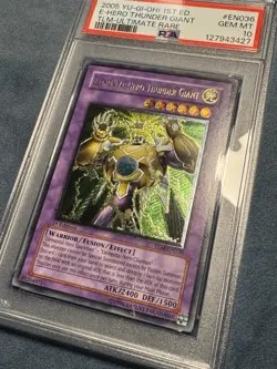 Yugioh - PSA 10 - Elemental Hero Thunder Giant (UTR) - TLM-EN036 - 1st ed. GEM! - Image 4