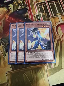 3X White Dragon Wyverburster SDAZ-EN012 Common 1ST ED NM Yugioh - Image 1