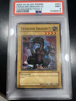 2002 YU-GI-OH! PROMO TOURNAMENT PACK 2 #027 CRAWLING DRAGON #2 PSA 9 - Image 1