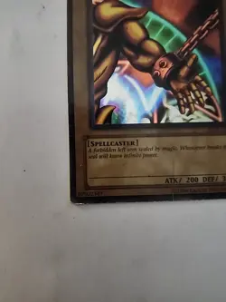 1999 Yu-Gi-Oh! Left Arm Of the Forbidden One LOB-123 Rare Holo - Image 3