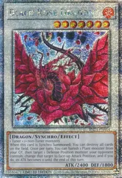 Yugioh! LP Black Rose Dragon - TN23-EN014 - Quarter Century Secret Rare - Limite - Image 1