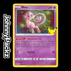 Mew 011/025 - 2021 Celebrations 25th Anniversary Holo - Pokemon Card (NM) - Image 1