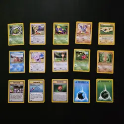 Pokemon Neo Genesis 1st Edition 15 Card Bulk Lot No Duplicate LP MP WOTC - Image 1