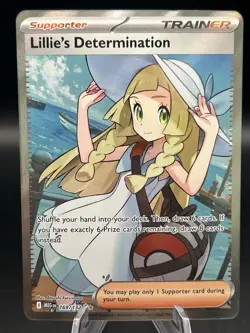 Pokemon TCG Mega Evolution Lillie’s Determination Full Art Trainer Card 169/132 - Image 1